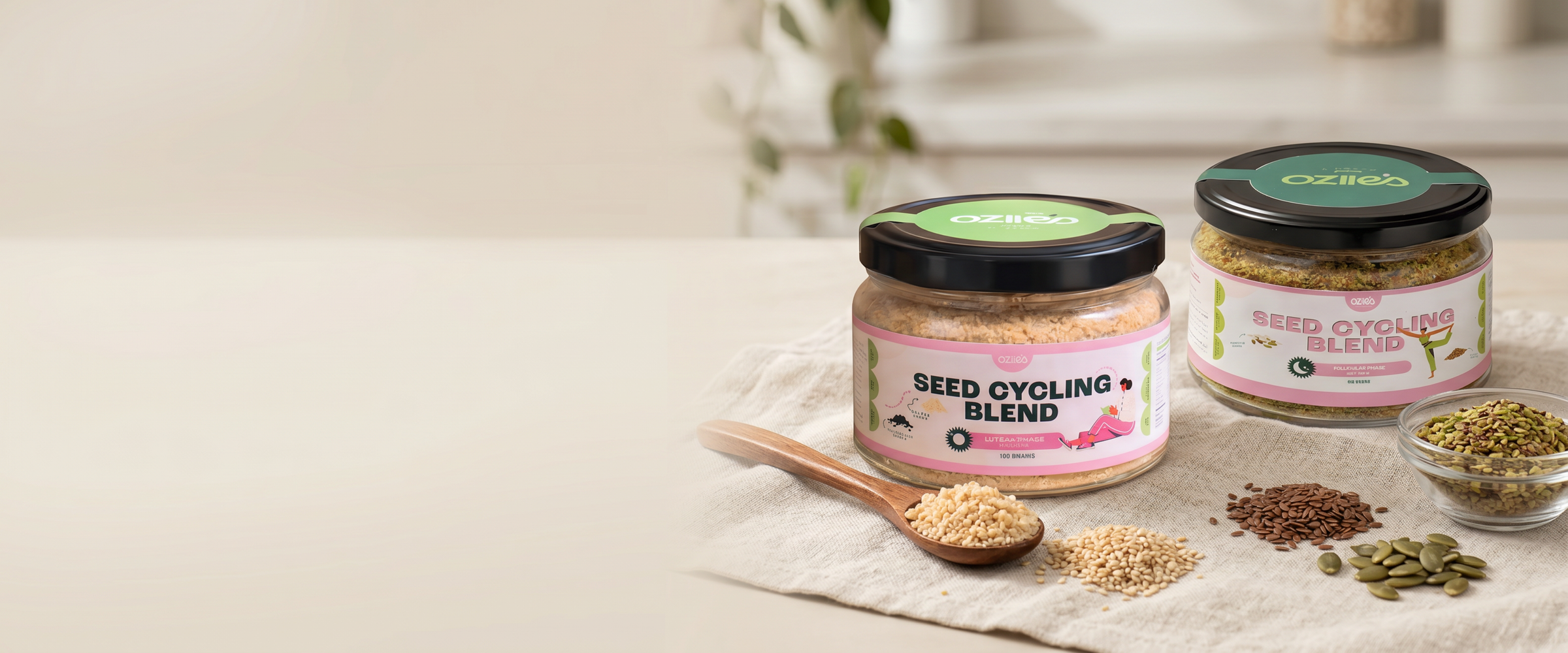 Oziie's seed cycling blends