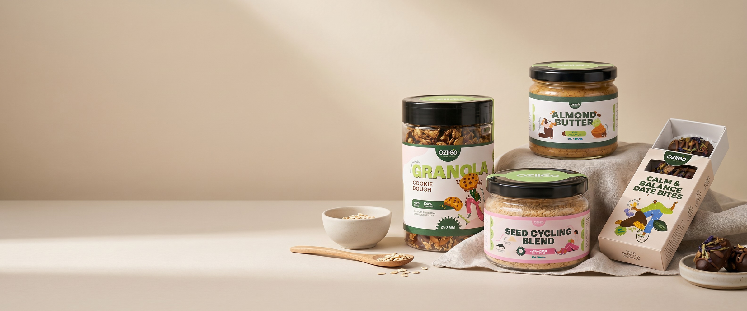 Oziie's product range