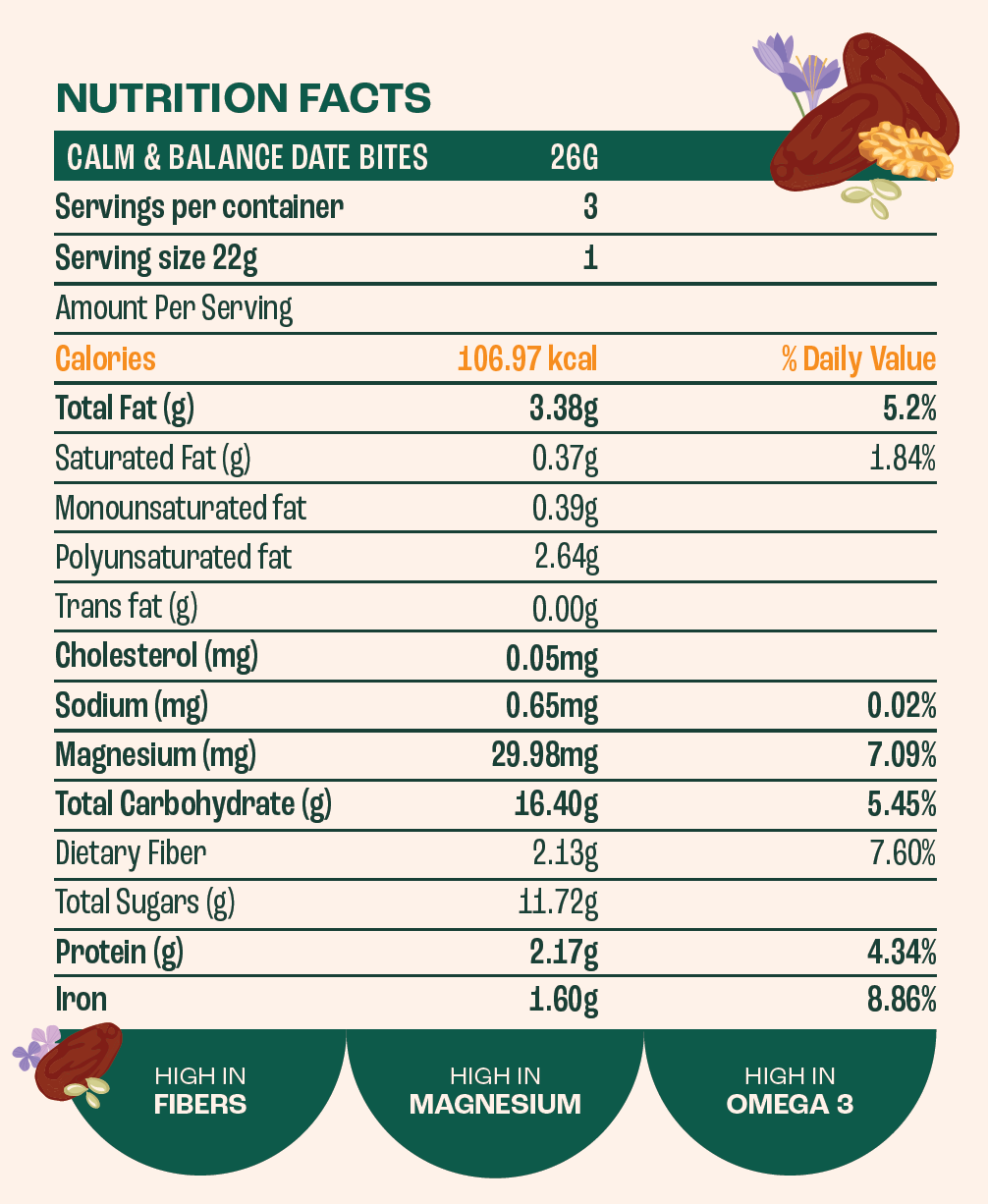 Calm & Balance Date Bites