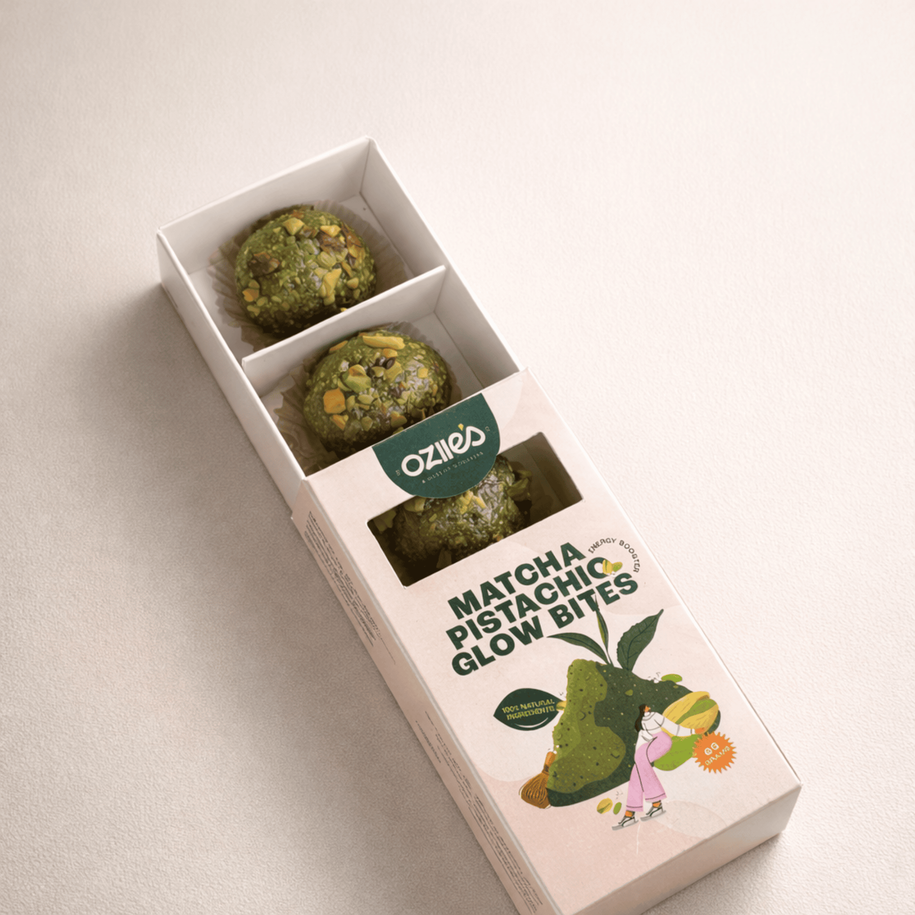 Matcha Pistachio Glow Bites